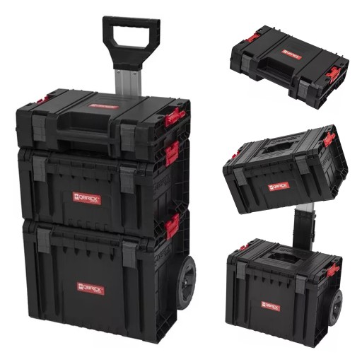 SKRZYNIA NARZĘDZIOWA skrzynka MODUŁOWA NA KÓŁKACH Qbrick System SET 1