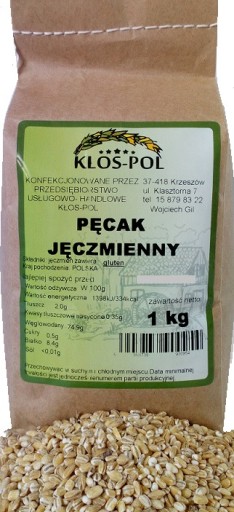 Kasza jęczmienna PĘCZAK ŁUSKANY -1 KG KŁOS-POL