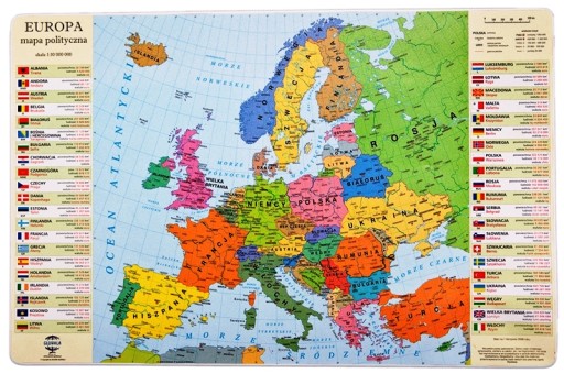 PODKŁADKA na biurko - mapa Europy - NA PREZENT ***