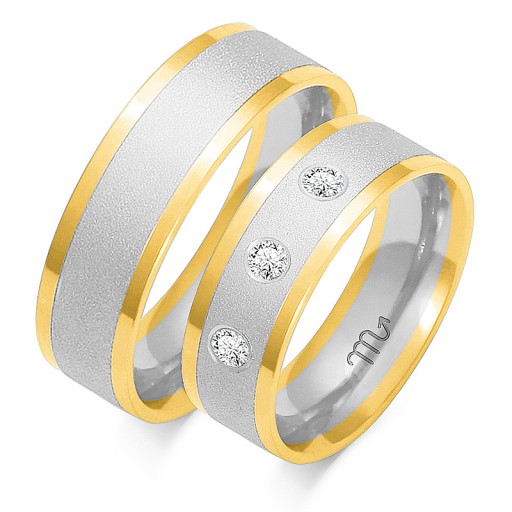 ZŁOTE OBRĄCZKI ŚLUBNE PRÓBA 585 DIAMENT M.JOPEK