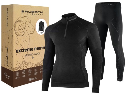 MERINO wełniana bielizna termoaktywna odzież termiczna do trekkingu - XL
