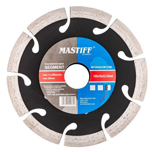 TARCZA DIAMENTOWA SEGMENTOWA 125mm BETONU KOSTKI