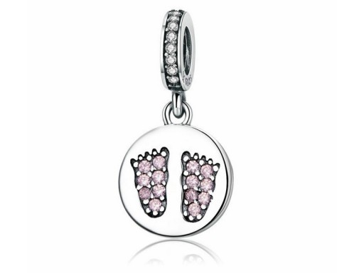 PRZYWIESZKA CHARMS DZIECIĘCE STÓPKI NÓŻKI BABY FOO