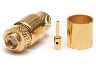 Złącze WTYK RSMA RP-SMA zaciskany H1000 gold(4253a