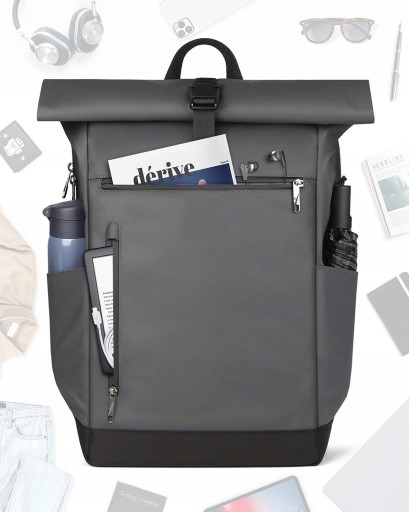 Plecak Unisex 25L-30L Zrolowany Laptop do 17 Cali