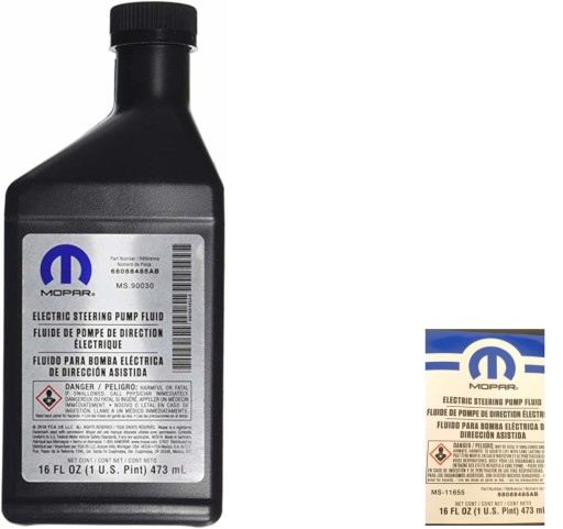 Mopar olej płyn elektrycznego wspomagania MS90030 MS11655 68088485A