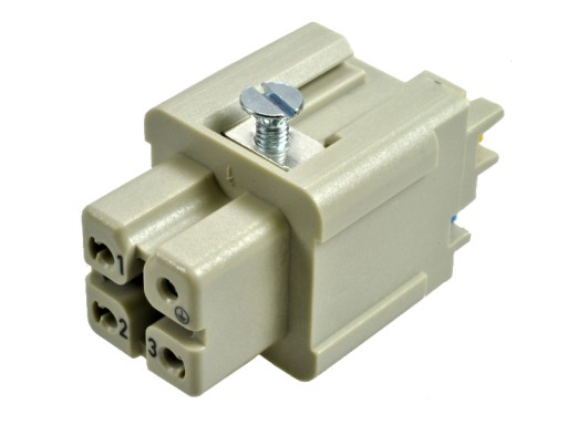 GNIAZDO Han A 3 pin 3A 10A 250V IP65 Harting