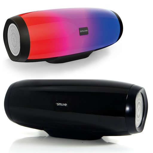 GŁOŚNIK BEZPRZEWODOWY BLUETOOTH SMUVE LED RGB BASS