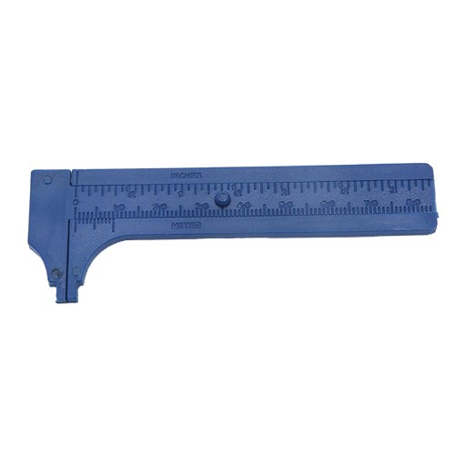 Suwmiarka z noniuszem 3-calowa, mini suwmiarka, plastikowa podwójna skala