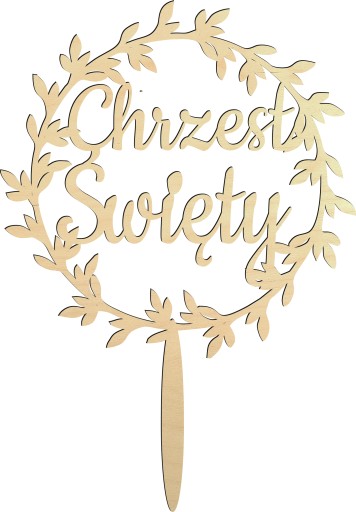 TOPPER TOPER NA TORT CHRZEST ŚWIĘTY