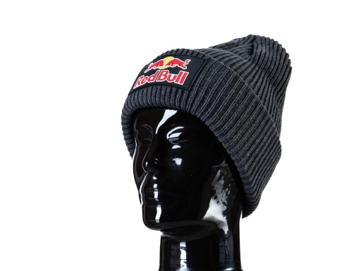 Ciepła czapka Red Bull - ciemno szara