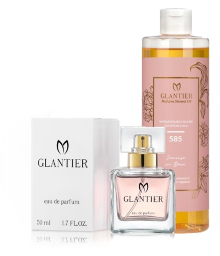 Zestaw Glantier 50ml 585 + Olejek pod prysznic 400ml 585