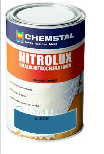 CHEMSTAL NITROLUX EMALIA NITRO 1L NIEBIESKI POŁYSK