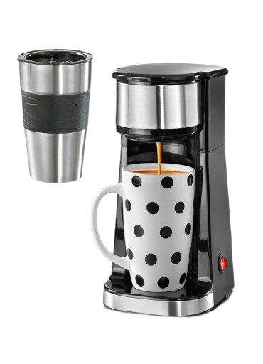 Ekspres przelewowy Cucinova single z kubkiem ceramicznym i termicznym