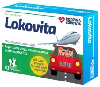 LOKOVITA dla dzieci choroba lokomocyjna 10 tab.