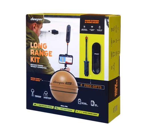 Echosonda wyrzutowa Deeper Chirp+2 z Extenderem Maxi Wi Fi