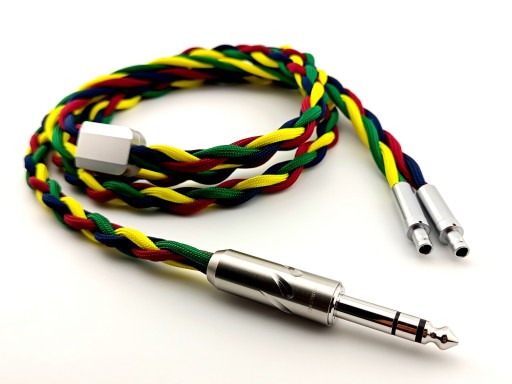 Ręcznie wykonany kabel do słuchawek SENNHEISER HD800 warianty wtyk 6,3mm