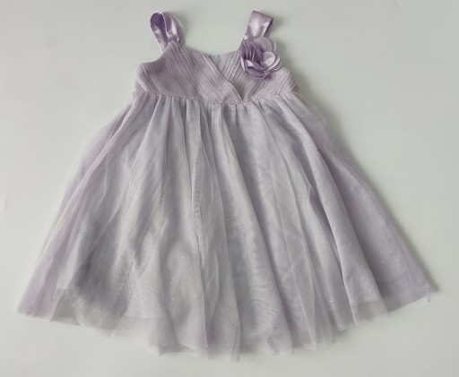 H&M_ śliczna wyjściowa sukienka liliowa _ 98