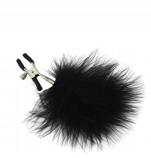PIERŚCIEŃ NASADKA BDSM FEATHERED NIPPLE CLAMPS