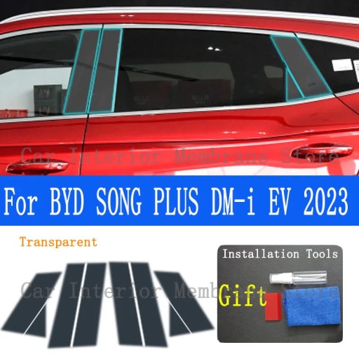 Dla BYD SONG PLUS DM-i EV 2023 B/C/D-filary zewnętrzne samochodowe Pil