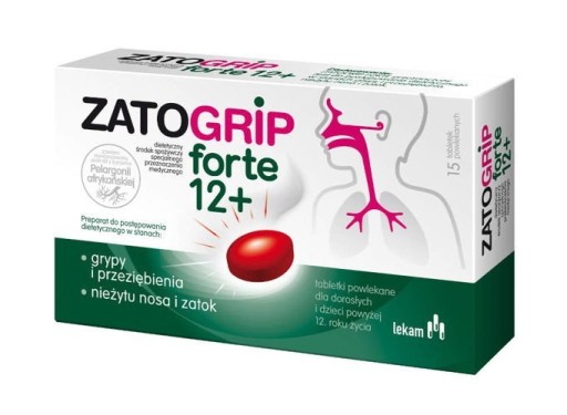 Zatogrip Forte 12+, 15 tabletek
