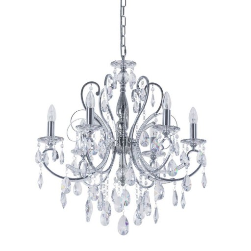 Ekskluzywna lampa wisząca Barocco Chrome