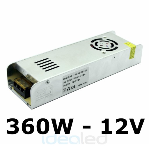 Zasilacz do taśm LED SLIM modułowy 360W 12V IP20