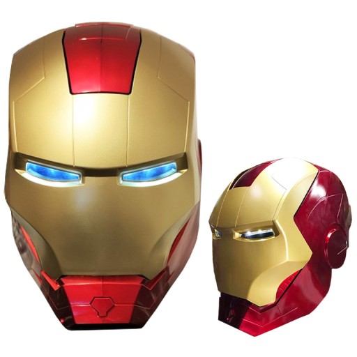 MASKA KASK IRON MAN ŚWIECĄCA OTWIERANA LED COSPLAY