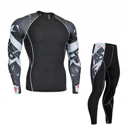 ODZIEŻ TERMOAKTYWNA RASHGUARD LEGINSY KOMPLET XL