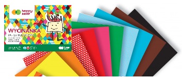 BLOK WYCINANKA HAPPY COLOR A4/10k PAPIER KOLOROWY