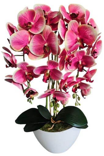 STORCZYK SZTUCZNY KWIATY ORCHIDEA 3P guma jak żywy