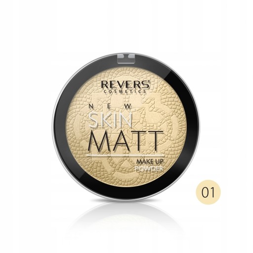 Puder matujący lekki utrwalający i wygładzający skin matt revers 01