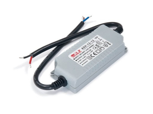ZASILACZ GLP 12V 12W 1A IP40 DO TAŚM LED PREMIUM