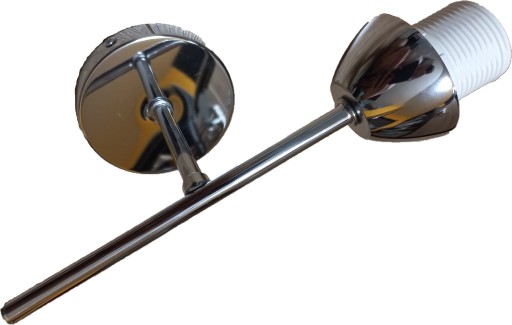 Oprawa LAMPA ŚCIENNA Kinkiet chromowy pojedynczy GWINT E27 [BRAK KLOSZA]