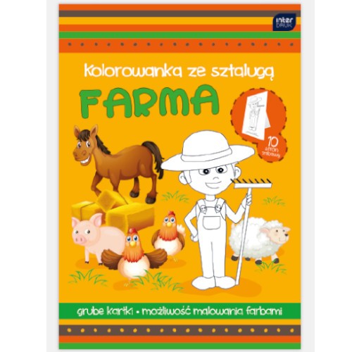Kolorowanka A4 ze sztalugą mix 8 wzorów