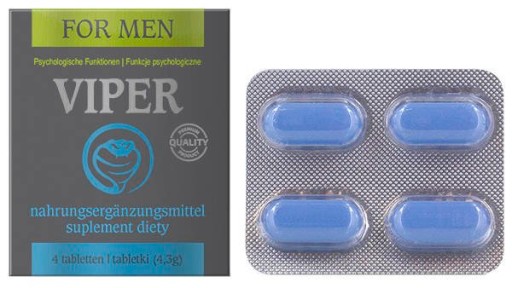 4 Męskie Tabletki Na Poprawę Funkcji Viper For Men