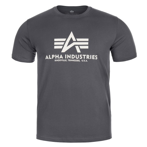 Koszulka bawełniana T-Shirt Alpha Industries Basic - Szara XXL