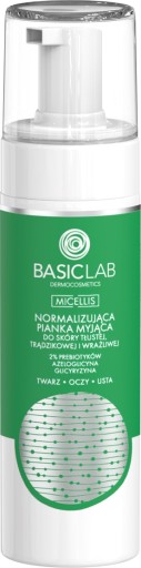 BasicLab Pianka Myjąca do Twarzy do Skóry Trądzikowej i Wrażliwej 150 ml