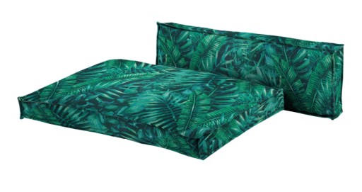 PODUSZKA MATERAC MEBLE Z PALET 60X80 LIŚCIE PALMY