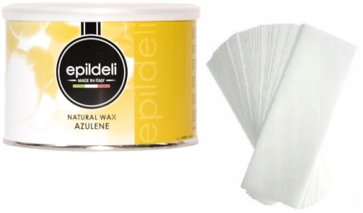 Wosk Azulenowy do depilacji 400ml HiT + PASKI