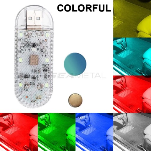 BLALION 1pc Touch Sensor Light Mini Wireless Car Ceiling Lamp Reading