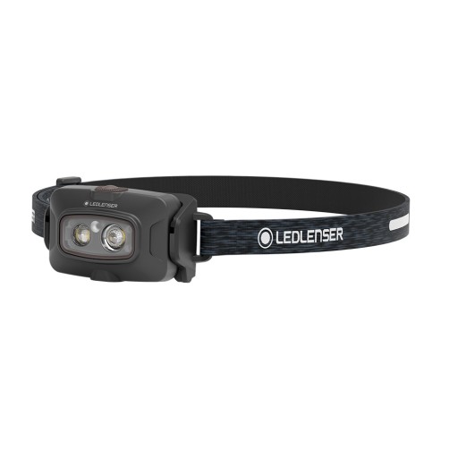 LEDLENSER HF4R Core Black, akumulatorowa latarka czołowa, 500 lm