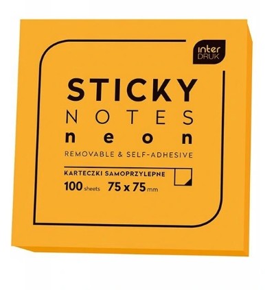 NOTES SAMOPRZYLEPNY 75x75 mm INTERDRUK