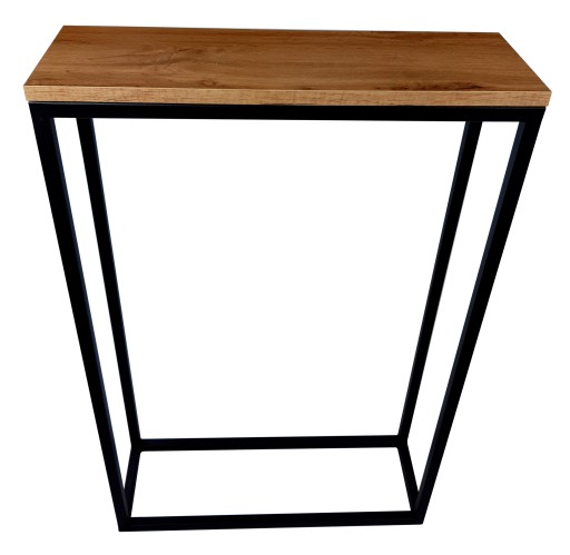 Konsola Loft Industrialna Dąb Craft Złoty 70x25
