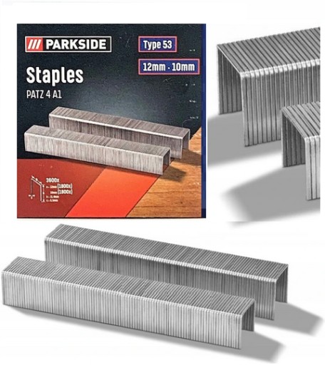 Parkside Zszywki PAT 4 Type 53 10+ 12mm 3600szt