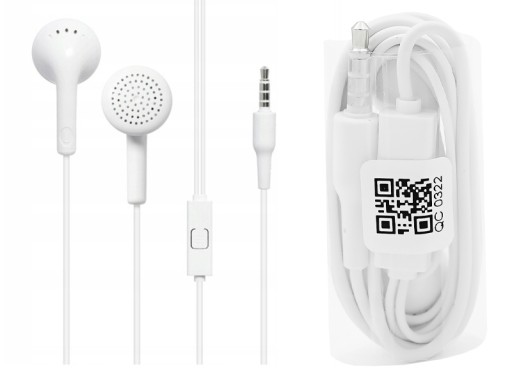 ORYGINALNE UNIWERSALNE SŁUCHAWKI DOUSZNE HUAWEI AM110 MIKROFON 3,5mm