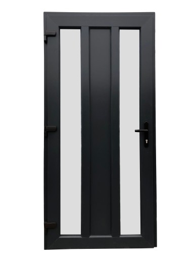 DRZWI ZEWNĘTRZNE WEJŚCIOWE PCV CIEPŁE grubość:81mm