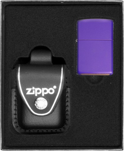 Zestaw ZIPPO Zapalniczka PURPLE MATTE prezentowy*nr3