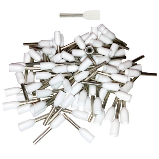 Tulejka 0,5mm2/8 kablowa tulejki izolowane