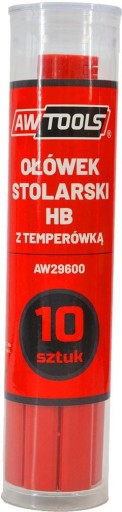 Ołówek stolarski Awtools AW29600 - kpl 10 szt.